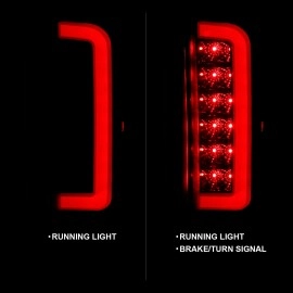Anzo 311351 - C-Bar Style LED Tail Lights (Black Housing, Smoke Lens)
